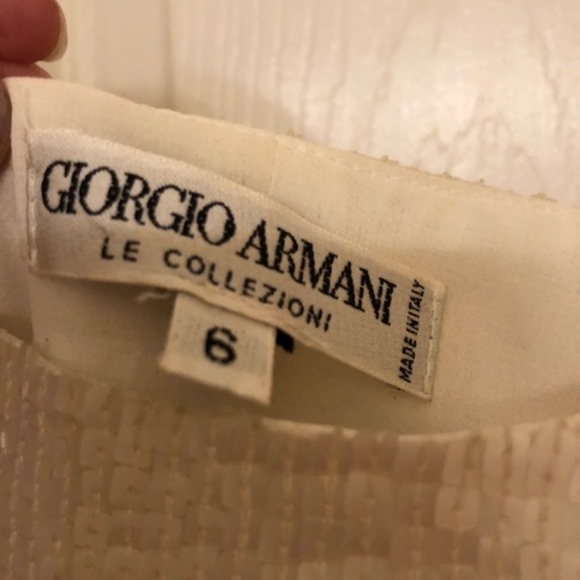Shimmering White Sequined Giorgio Armani Cami - Picture 5 of 8